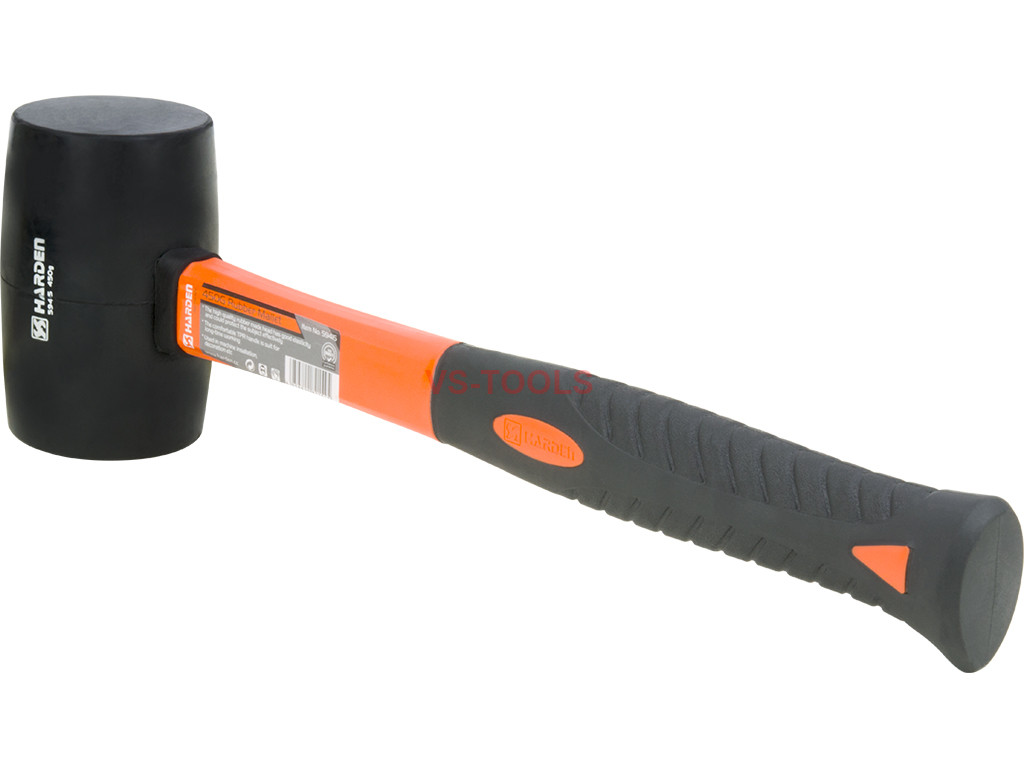 Medium Size Rubber Mallet 16oz 450g Hammer Fiberglass TPR